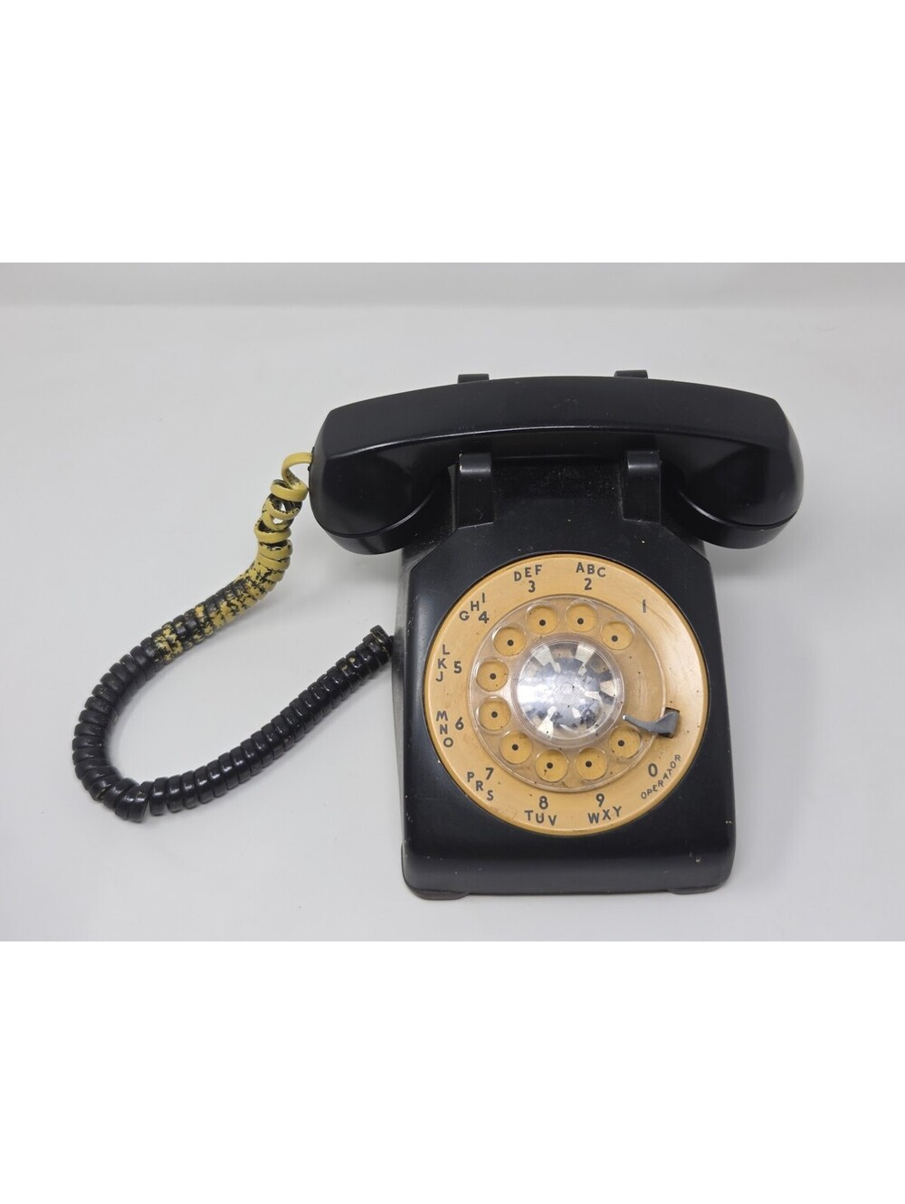 Western Electric Bell System Rotary Desk Telephone Black Bakelite Body